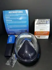 Wildhorn Outfitters Seaview 180° Full Face Snorkel Mask, Large/X-Large Open Box