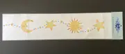 Sun Moon & Star Garland American Home Stencils Paint Plastic Sponge Wall 3 Layer