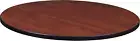 round Standard Table Top, 36-Inch, Cherry/Maple
