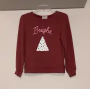 Wildfox Kids “Bright” Christmas Tree Pullover Sweatshirt SZ L 10/12 NWT