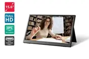 Kogan XPRESSO 15.6" Full HD IPS USB-C Portable Monitor with Leather Case