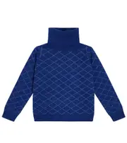[Morley] Morley Tupac checked wool turtleneck sweater Y 4 blue