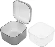 Baluue Box Grinding Head Cleaning Tools Nail Art Tools Soaking Cleaner Nail Art Cleaning Tray Manicure Tools Soaking Tray Reusable Nail Tools Tray Black Plastic