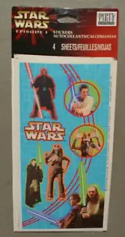 Star Wars stickers - Darth Maul, Obi-Wan Kenobi, Jar Jar Binks - Episode 1