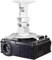 Projector Bracket Home Office Rotating Projection Ceiling Bracket Projector Bracket Aluminum Alloy Suspension Hanger Projector Holder(White)