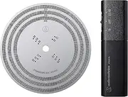 Audio Technica AT6181DL Turntable Rotation Speed Stroboscope Disc and Quartz Strobe Light (Silver/Black)