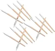 Angoily Nail Art Tools 15pcs Clay Modeling Pens Nail Art Brush Nail Line Pen Pottery Sculpting Pens for Manicure Beauty Parlor DIY Nail Art