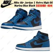 Nike Air Jordan 1 Retro High OG Marina Blue Black 555088-404 Men's Size