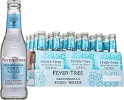 Fever-Tree Mediterranean Tonic Water, Premium Quality Sparkling Drink Mixer, Natural Ingredients & Flavours, 200mL (Pack of 24 Glass Bottles)