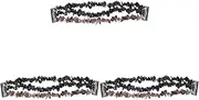 Gatuida 2pcs Beaded Replacement for Compatible Healing Gemstone Strap Straps Watchbands Watch Wristband Band Versa Crystal Fashionable Elastic Chakra Delicate Watchband