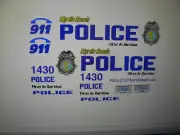 Myrtle Beach SC Police Car Decals 1:24