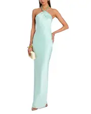 Retrofete Anat Beaded Halter Dress