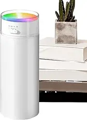 [Lmyit] Humidifiers for Bedroom | Colorful Humidifier - Portable Humidifier Small Humidifier with Colorful Night Light Auto Shut-Off Quiet Personal Desktop Humidifier for Car Home