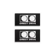 Technics Direct Drive Turntable logo Badge Dust Cover 25.4mm(1")X12.7mm(0.5")