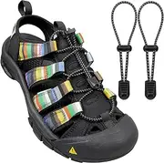 [Endoto] Elastic Shoelaces for Keen Newport Water Sandal No Tie Shoe Laces Replacement Stretchy Bungee Strings