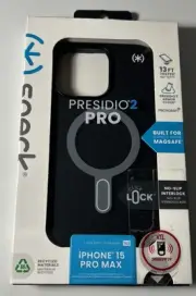 Speck Presidio 2 Pro iPhone 15 Pro Max Case Black