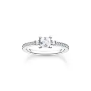 Thomas Sabo Ring pave white stone silver
