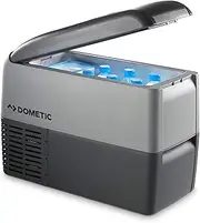 DOMETIC CoolFreeze CDF 26 Portabe Compressor Cooler and Freezer, 21 Litre 12/24 V, Grey