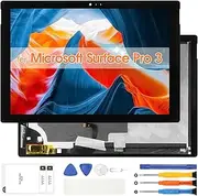 Atwist for Microsoft Surface PRO 3 LCD Display for Microsoft Surface PRO 3 LCD Touchscreen Digitizer Assembly Repair Parts (Black, 12 Inches)