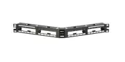 QAPP24BL Panduit QuickNet Angled Patch Panel 24 Port 1 RU Black Modular