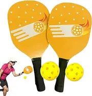 Table Tennis Rackets | Outdoor Table Tennis Rackets Sets,Compact Storage Case, 2 Paddles & 2 Balls, Sports Accessories for Adults Kids Beginners