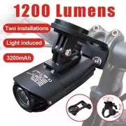 Alloy Bike Light Hoisting Rainproof USB MTB Front Lamp Headlight Ultra Bicycle
