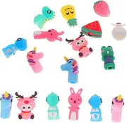 Tofficu 30pcs Pencil Cap Decorations Mini Pencil Cap Covers Silicone Hats Boys and Girls