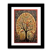 Madhubani Brids Art Art Framed print