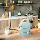 Double Layer Insulated Lunch Box Lunch-box Bento Lunchbox Office
