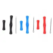 Bow String Silicone Finger Guard Savers Red 1*Thimble 2 Holders With Needles