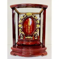 在飛比找蝦皮購物優惠-經典款祖先牌位 紫檀木祖先龕 一尺公媽龕 雷射雕刻公媽牌 祭