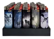 50x BIC Maxi Forrest Lighters Various Colour Box J26