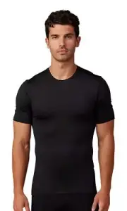 Fox Racing Tecbase Mens Short Sleeve Baselayer Top Black