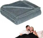 LoveShield Blanket, Intimacy Blanket for Bed Protection, Waterproof Couples, for Bed and Intimacy Moments (Grey,S)
