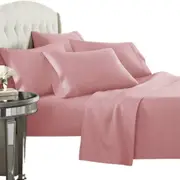 Rose Pink 1500TC Supreme Egyptian Cotton Full Sheet Set