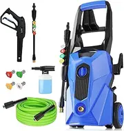 4800PSI Pressure Washer 2.8GPM High Power Washer with 4 Nozzles and Soap Bottle for Cars, Fences, Patio (Blue)