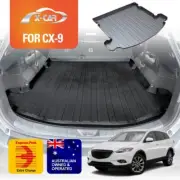 Heavy Duty Cargo Rubber Waterproof Mat Boot Liner for Mazda CX-9 CX9 2007-2015