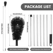 Gutter Cleaning Brush with 7 Splicing Extension Poles 238cm Long Gutter KoqWh