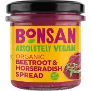 Bonsan Pate Beetroot Horseradish Org 130g