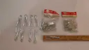 VINTAGE lot DRAPERY PLEATER HOOKS 4 END HOOKS HEADING