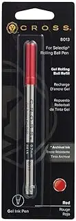 Cross Original Rollerball Pen Red Gel Ink 8013 Rolling Ball Refill Medium 0.7mm Selectip Fit Cross Coventry ATX Bailey Calais Edge Townsend Century