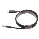 For Galaxy S24/Ultra/Plus USB-C to 3.5mm Aux Cable Audio Cord Car Stereo Adapter
