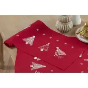 Craftways® Golden Christmas Trees Table Runner Stamped Embroidery