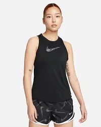 在飛比找Nike官方商店優惠-Nike Dri-FIT Swoosh 女款跑步背心上衣