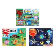 Wood latches Busy Board Learning Toys Cognition Game Enlightenment Learning