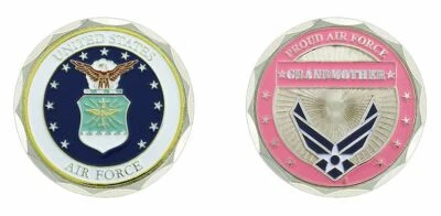 PROUD AIR FORCE GRANDMOTHER 1.75" CHALLENGE COIN