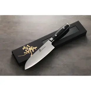 《Zhen 臻》180mm 三德刀 (萬用主廚料理刀) - 類黑檀木柄 ~ 日本進口頂級三合鋼