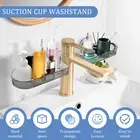 Plastic Sink Caddy Organizer Suction Cup Faucet Organizer No Drilling tosNL
