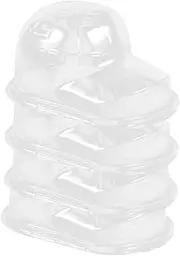 BESPORTBLE 4 Sets Transparent Hat Display Holders Durable Cap Stand for Baseball Caps Lightweight Design for Easy Use and Storage for Displaying and Preventing Deformation White