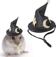 Guinea Hat with Adjustable Chin Strap, Small Animal Pets Hats Hamster Caps, Rabbit Bunny, Holiday Decoration for Hedgehogs, Squirrels,